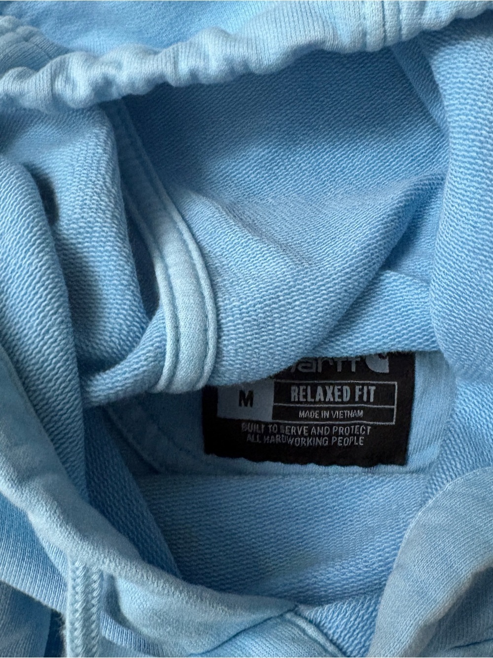 Carhartt Relaxed Fit Midweight Garment Dyed French Terry Sweatshirt Fresh Water - Picture 3 of 5